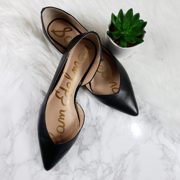 Sam Edelman Shoes - Sam Edelman Roxane black leather slip-on flats